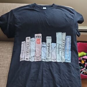 Gildan Black Kids Shirt with Colorful Book Design